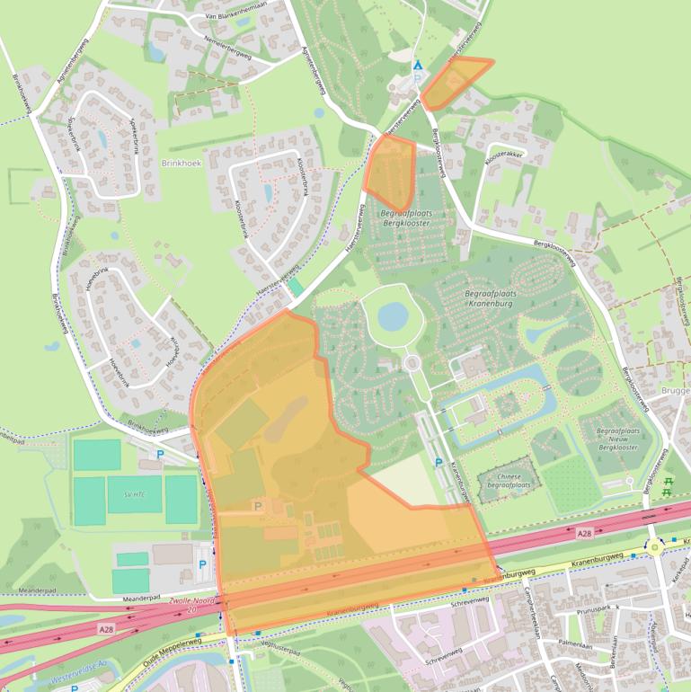 Kaart van postcodegebied 8034PK.