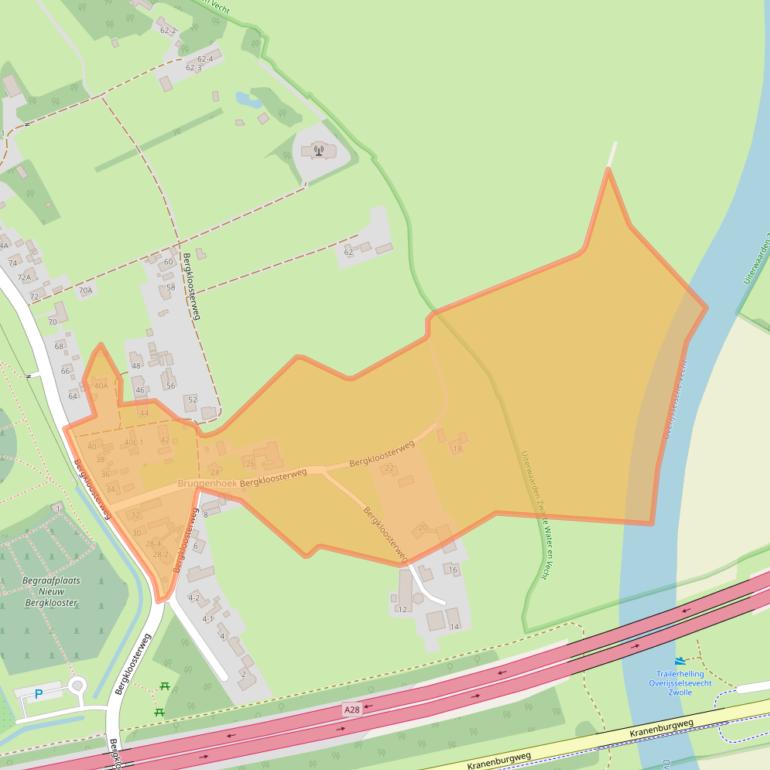 Kaart van postcodegebied 8034PN.