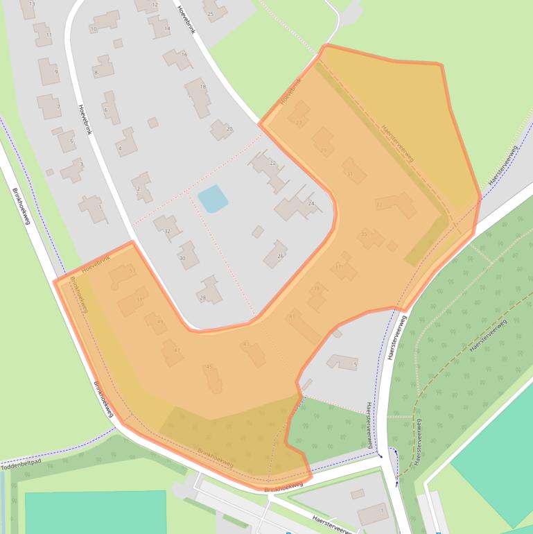 Kaart van postcodegebied 8034PX.