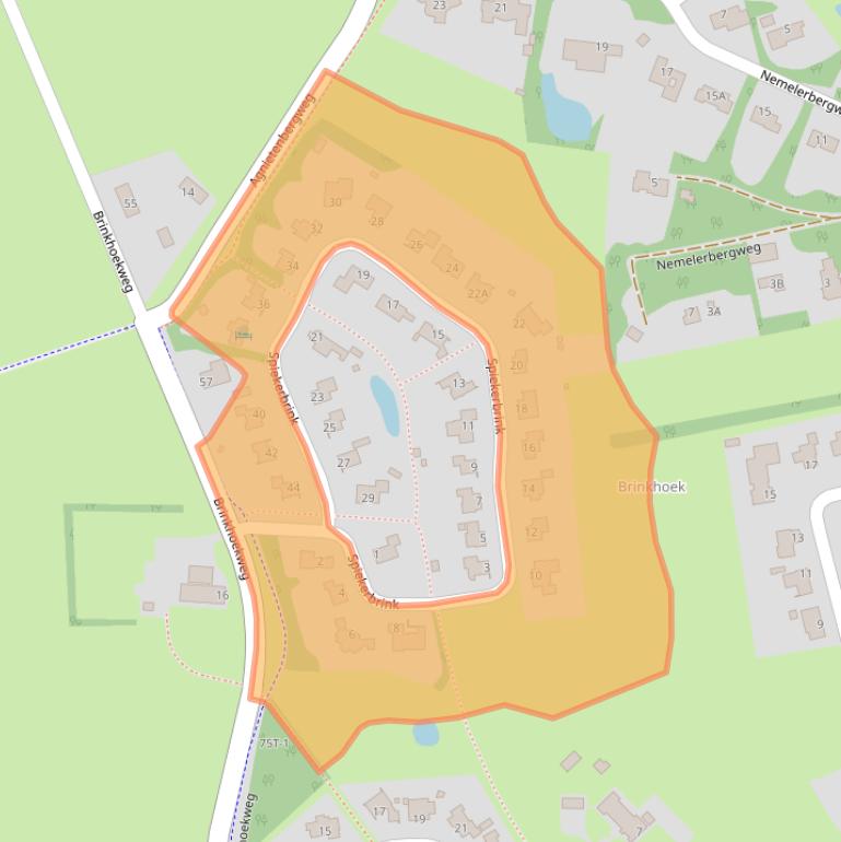 Kaart van postcodegebied 8034RB.