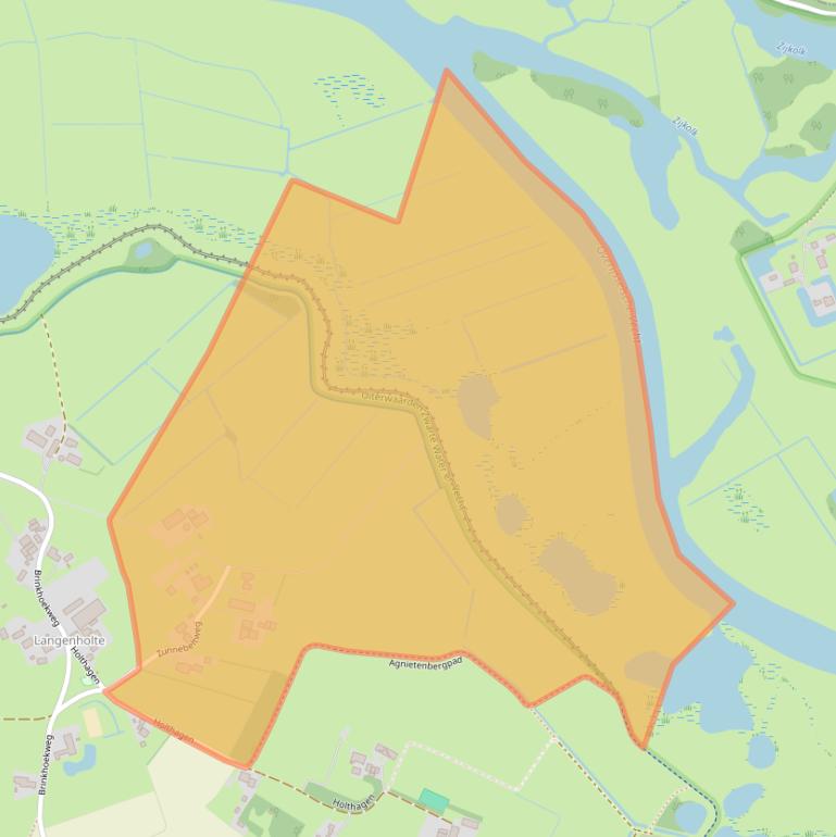 Kaart van postcodegebied 8034RD.