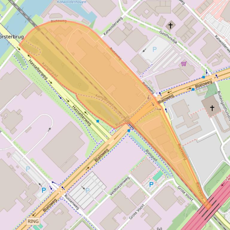 Kaart van postcodegebied 8041AJ.