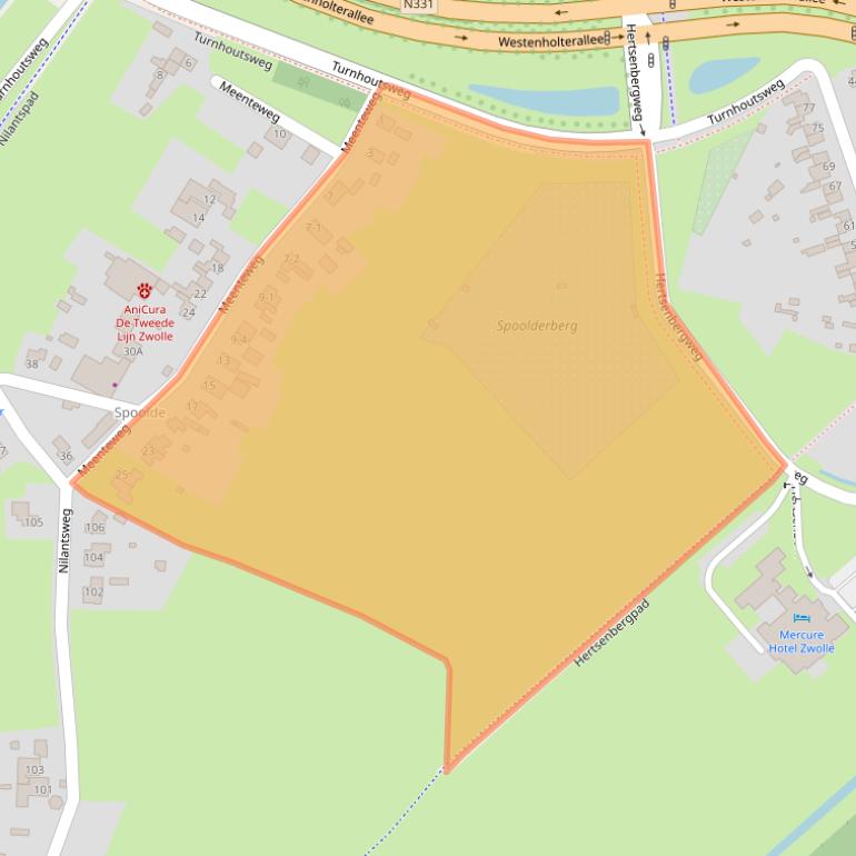 Kaart van postcodegebied 8041AT.