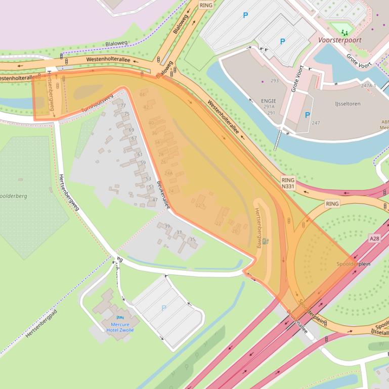 Kaart van postcodegebied 8041AW.