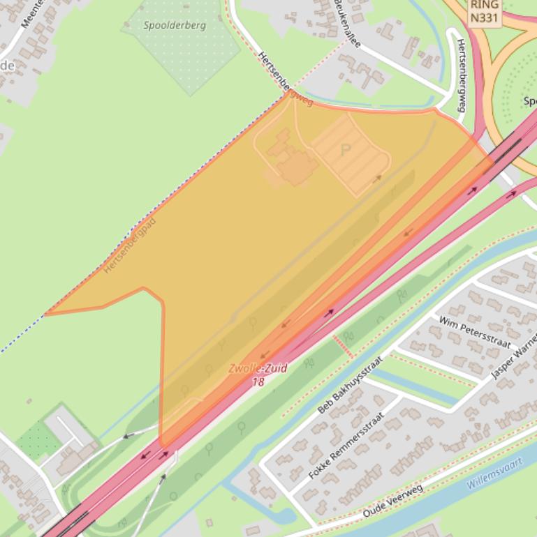 Kaart van postcodegebied 8041BA.