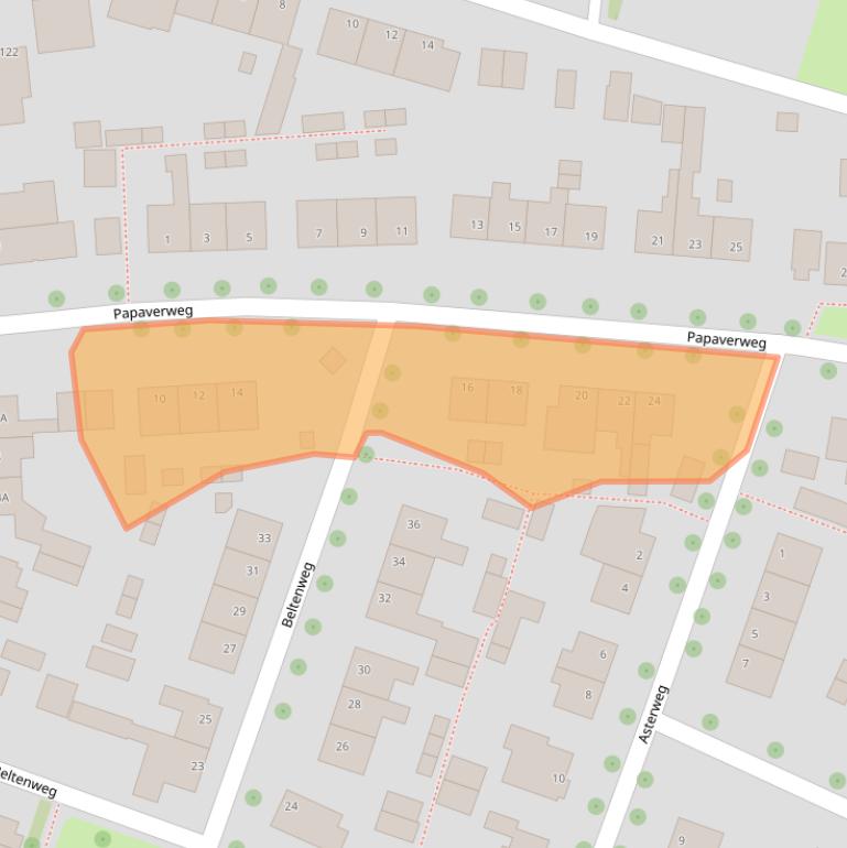 Kaart van postcodegebied 8042EE.