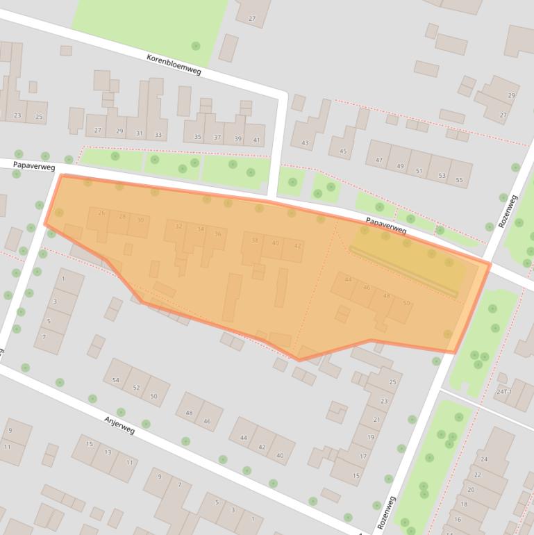 Kaart van postcodegebied 8042EG.