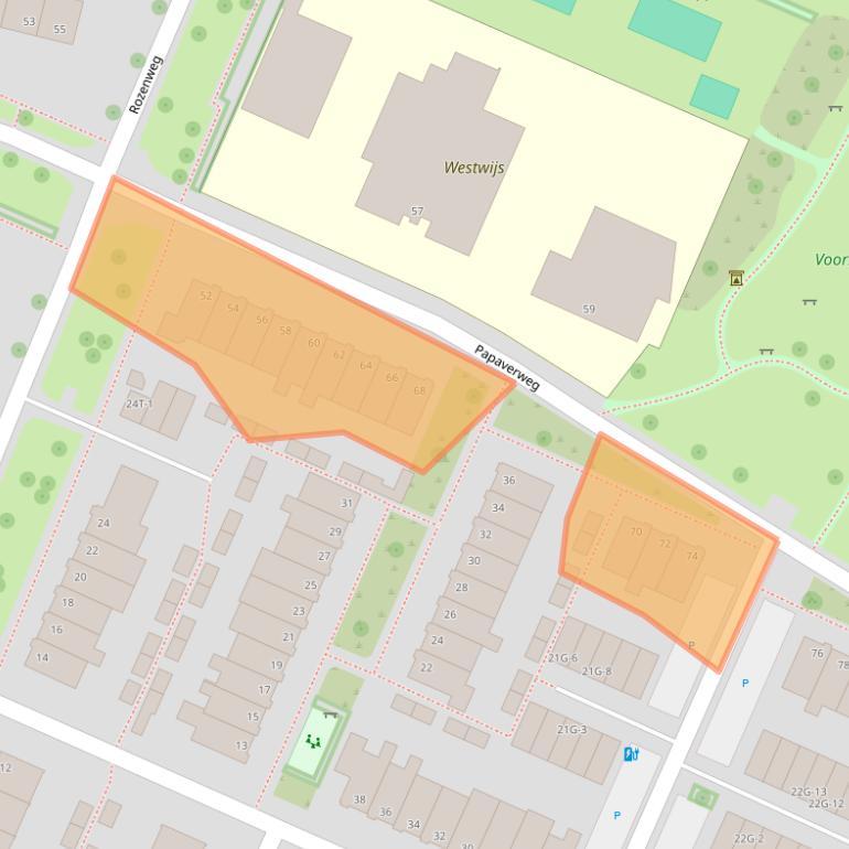 Kaart van postcodegebied 8042EH.