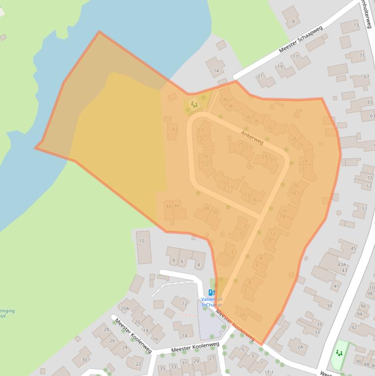 Kaart van postcodegebied 8042EX.