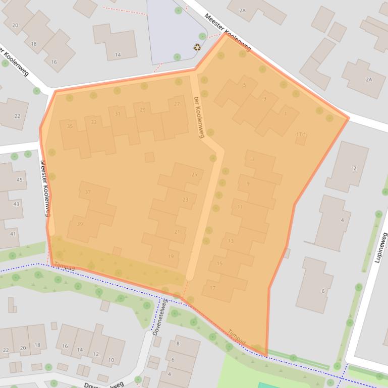 Kaart van postcodegebied 8042GB.