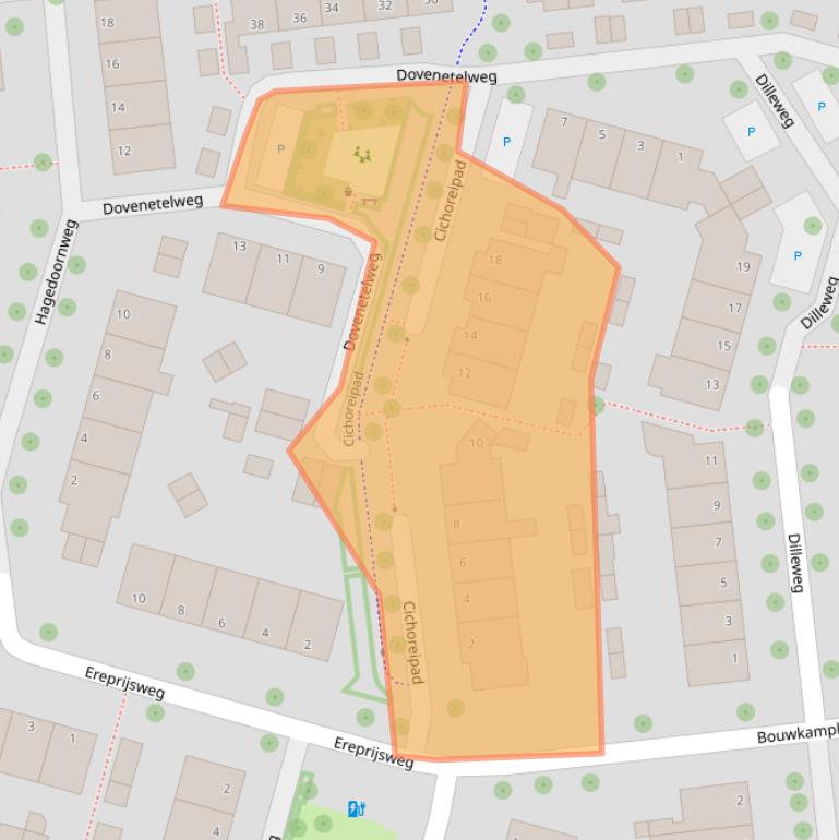 Kaart van postcodegebied 8042GR.