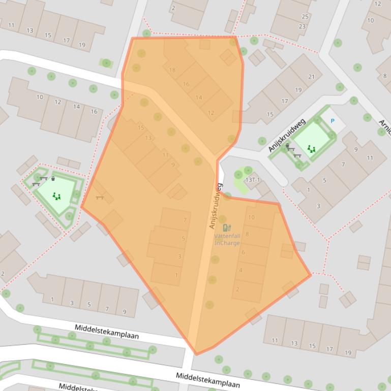 Kaart van postcodegebied 8042HD.