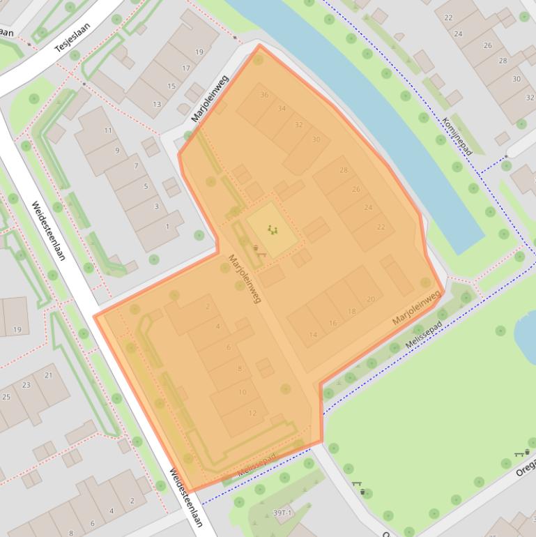 Kaart van postcodegebied 8042HX.