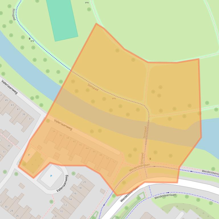 Kaart van postcodegebied 8042NE.