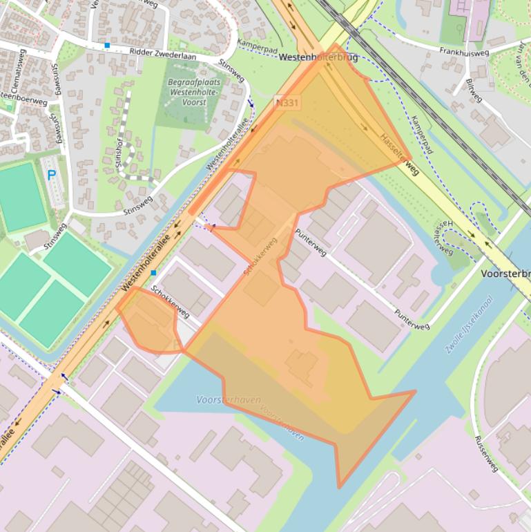 Kaart van postcodegebied 8042PC.