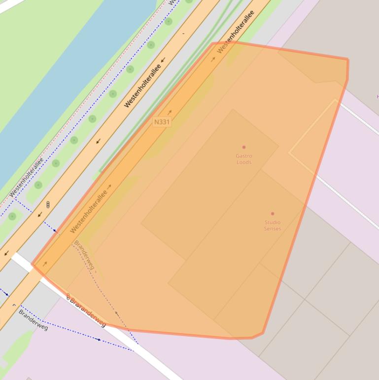 Kaart van postcodegebied 8042PE.