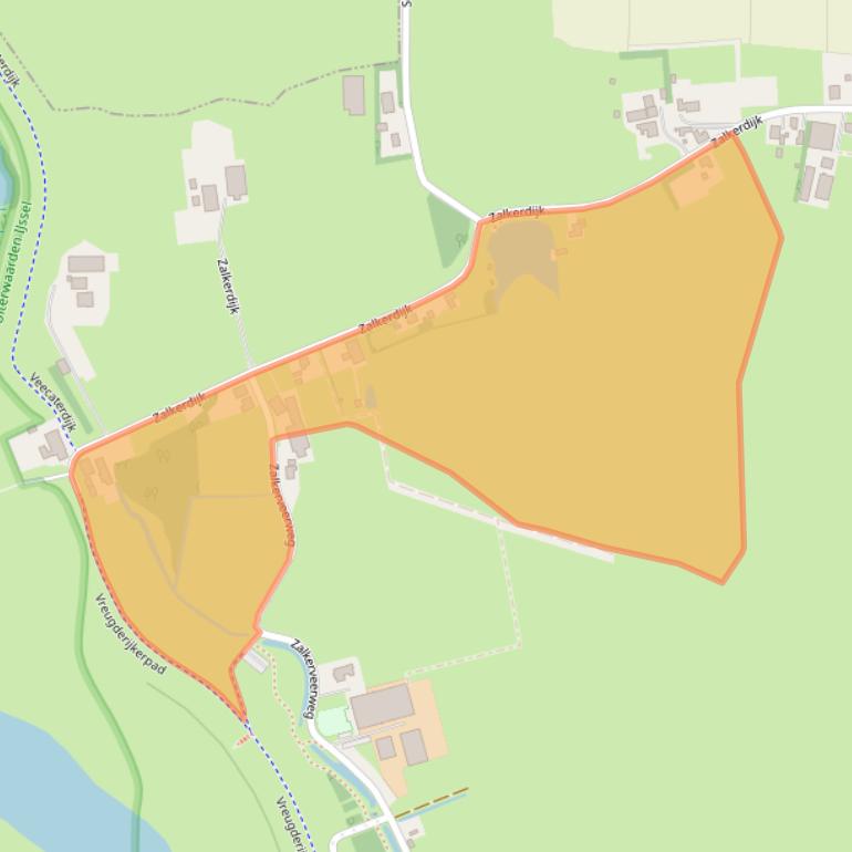 Kaart van postcodegebied 8042PP.