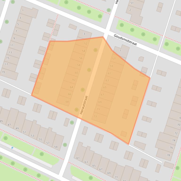 Kaart van postcodegebied 8043AE.