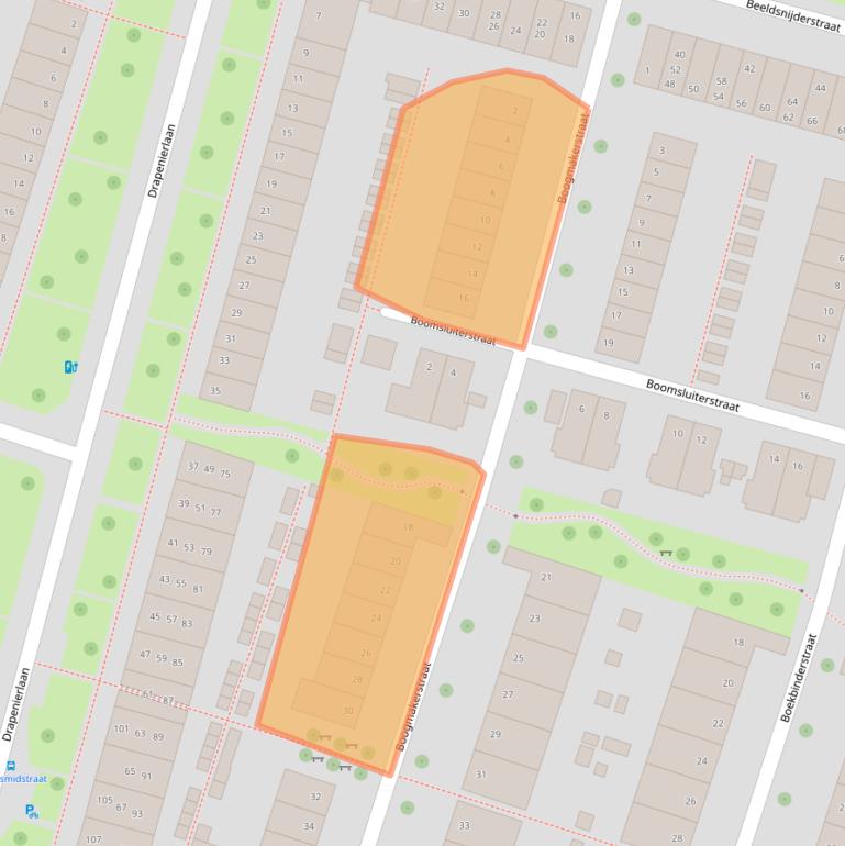 Kaart van postcodegebied 8043AM.