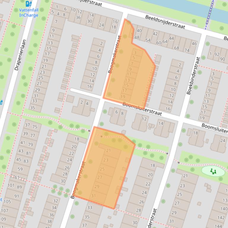 Kaart van postcodegebied 8043AP.