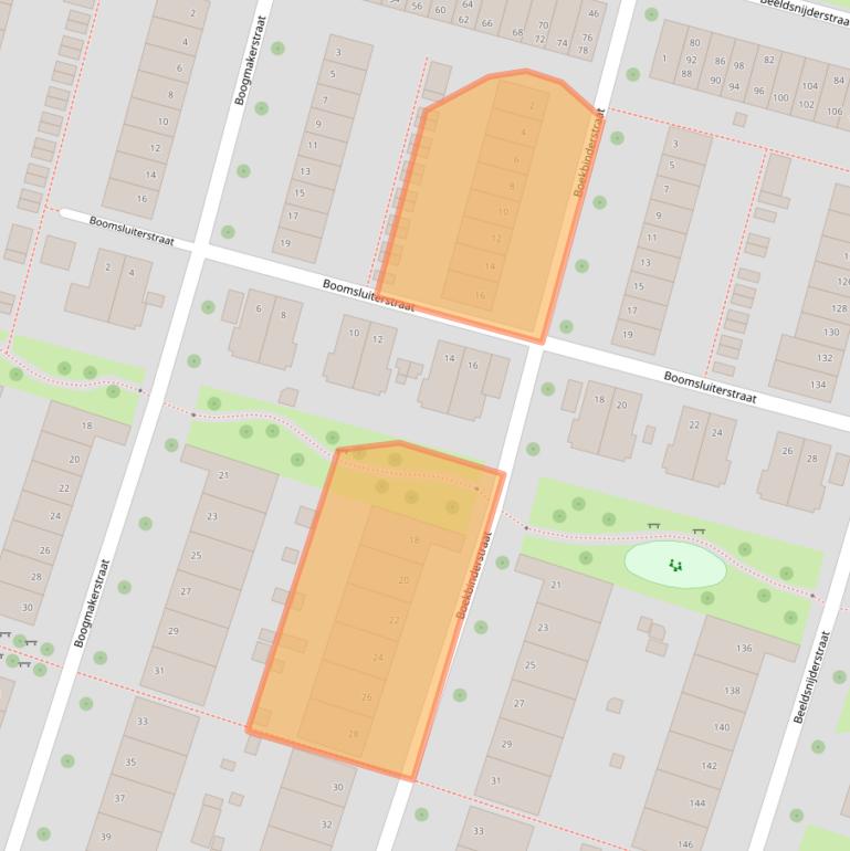 Kaart van postcodegebied 8043AS.