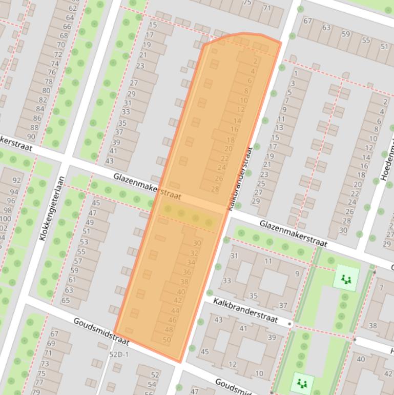 Kaart van postcodegebied 8043BE.