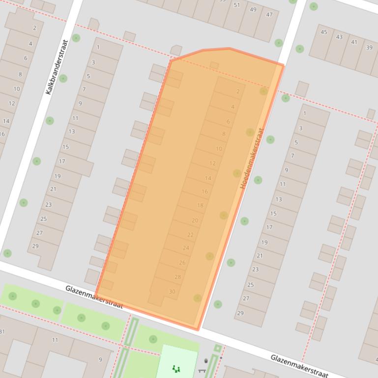 Kaart van postcodegebied 8043BK.