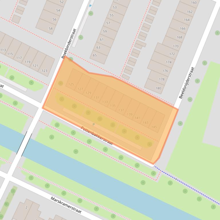 Kaart van postcodegebied 8043BR.