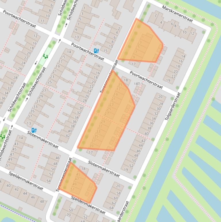 Kaart van postcodegebied 8043CD.