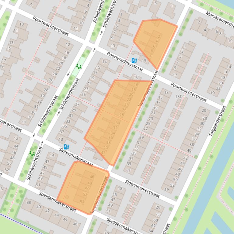 Kaart van postcodegebied 8043CE.