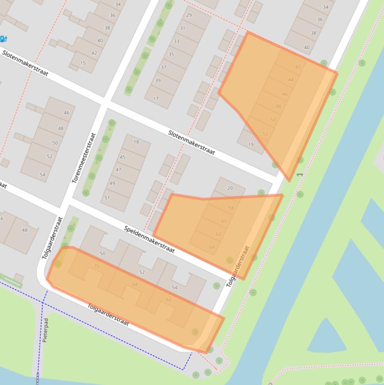 Kaart van postcodegebied 8043CJ.