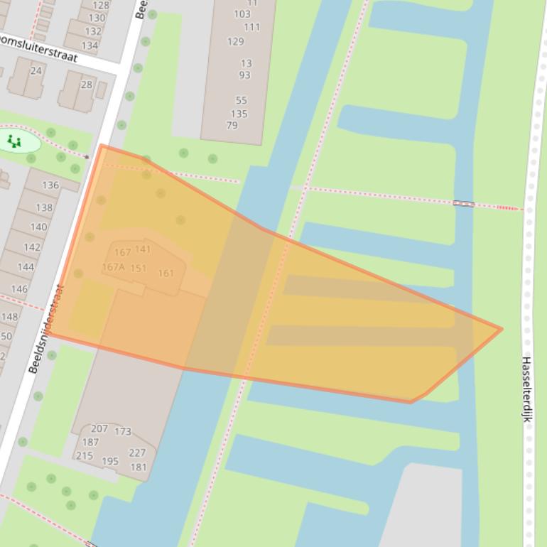 Kaart van postcodegebied 8043CT.