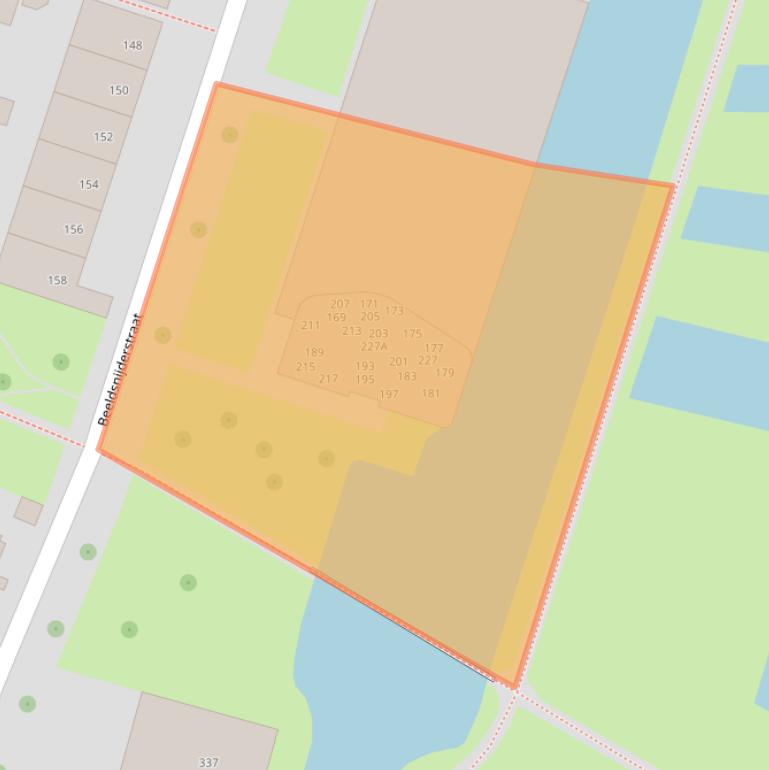 Kaart van postcodegebied 8043CV.