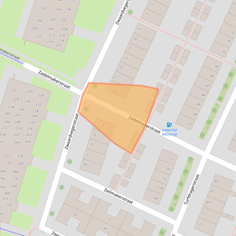 Kaart van postcodegebied 8043DL.