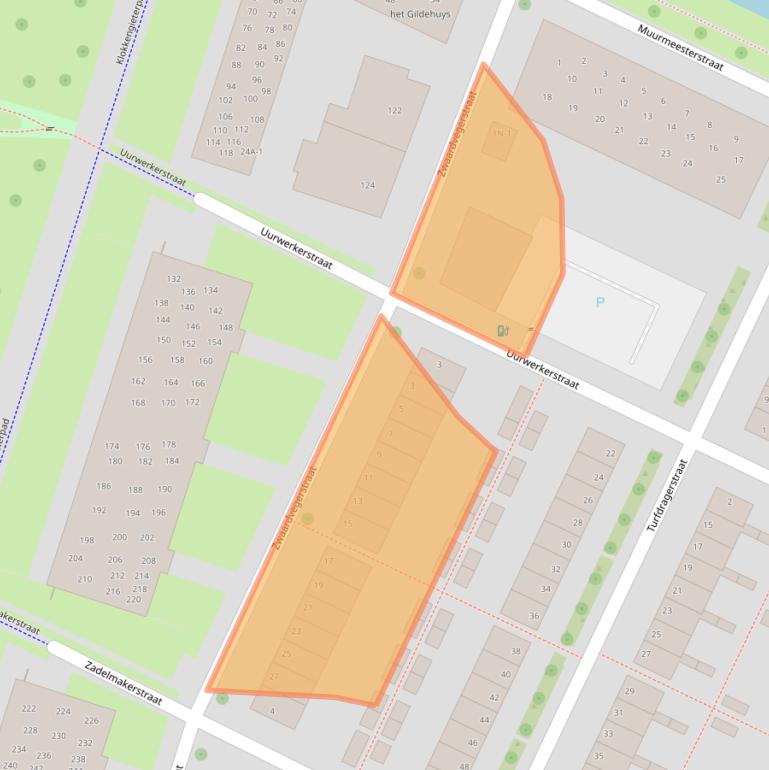 Kaart van postcodegebied 8043DN.