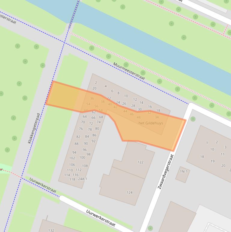 Kaart van postcodegebied 8043DS.