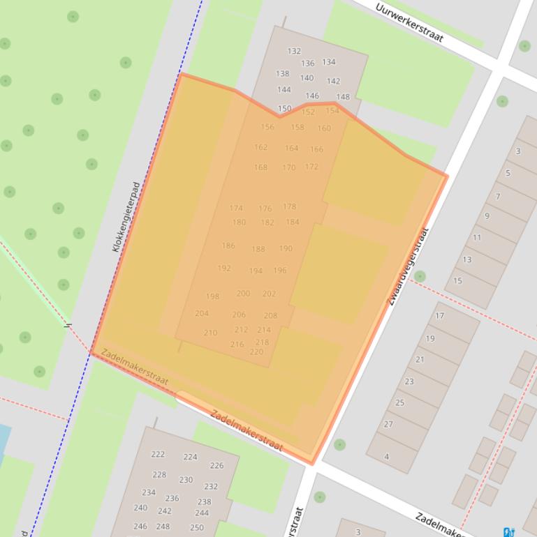 Kaart van postcodegebied 8043DX.