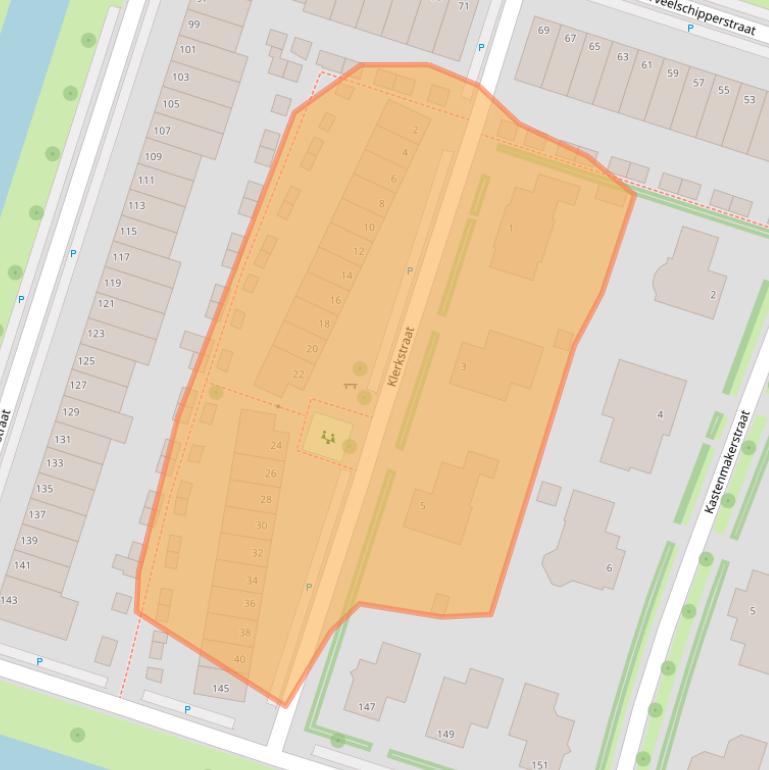 Kaart van postcodegebied 8043EJ.