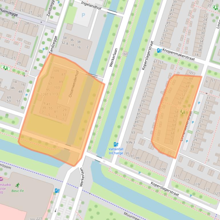 Kaart van postcodegebied 8043ER.