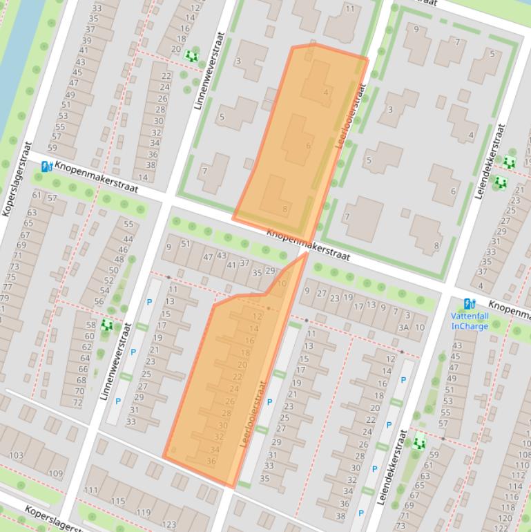 Kaart van postcodegebied 8043ET.