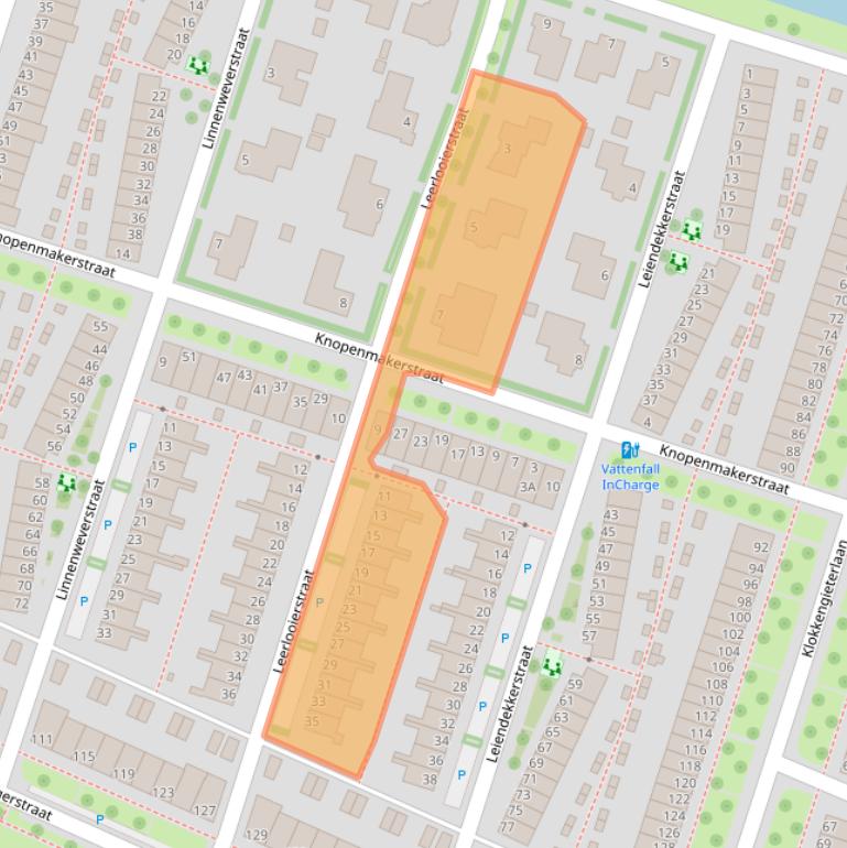 Kaart van postcodegebied 8043EV.