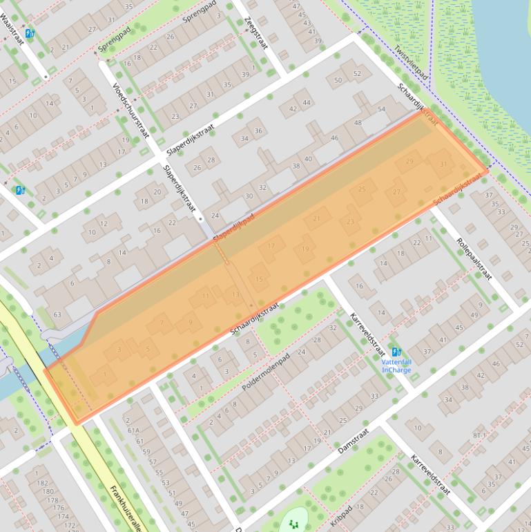 Kaart van postcodegebied 8043GA.