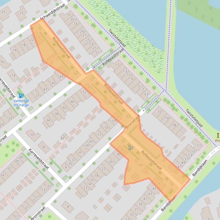 Kaart van postcodegebied 8043GD.