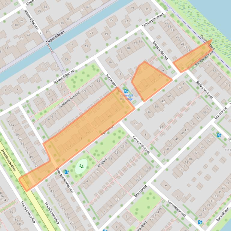 Kaart van postcodegebied 8043GE.