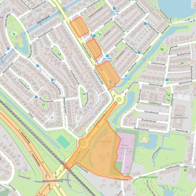 Kaart van postcodegebied 8043GS.