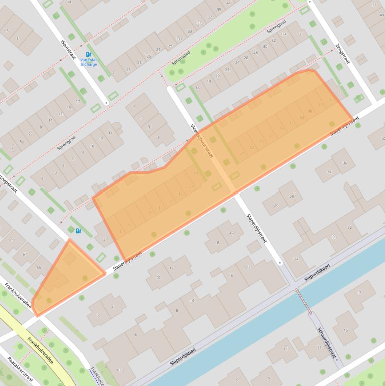 Kaart van postcodegebied 8043HA.