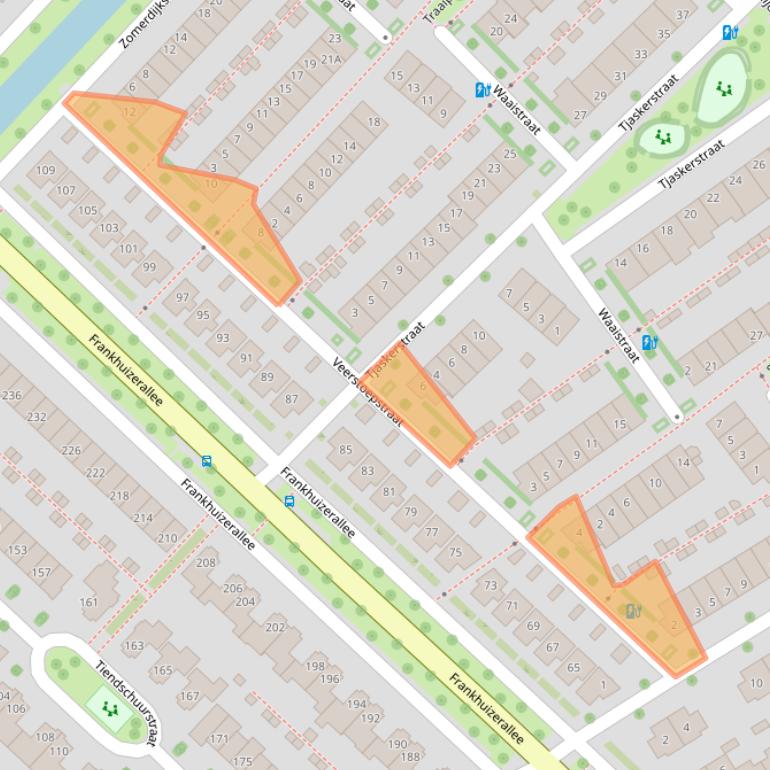 Kaart van postcodegebied 8043HB.