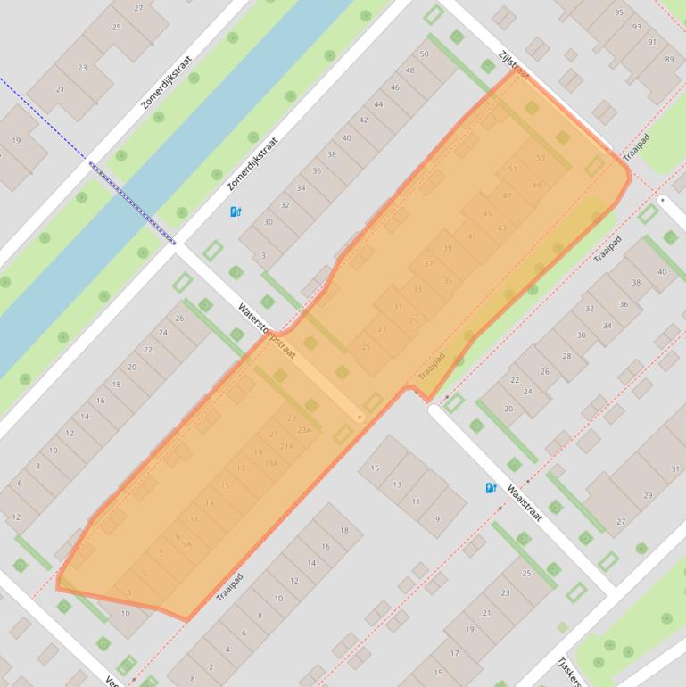 Kaart van postcodegebied 8043HL.