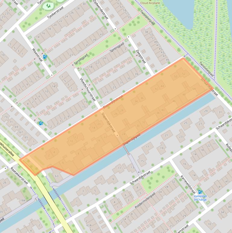 Kaart van postcodegebied 8043HP.