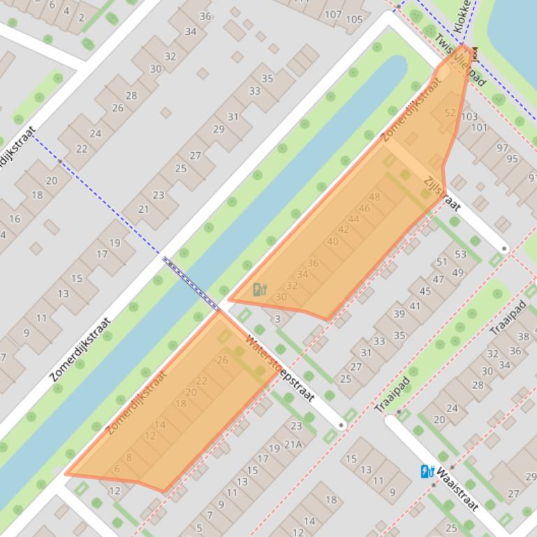 Kaart van postcodegebied 8043HR.